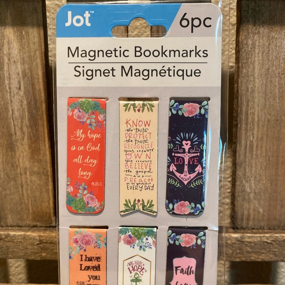 Religious Magnetic Bookmarks S/6, Faith Hope Love Bookmark Love Is My Anchor - Picture 4 of 8